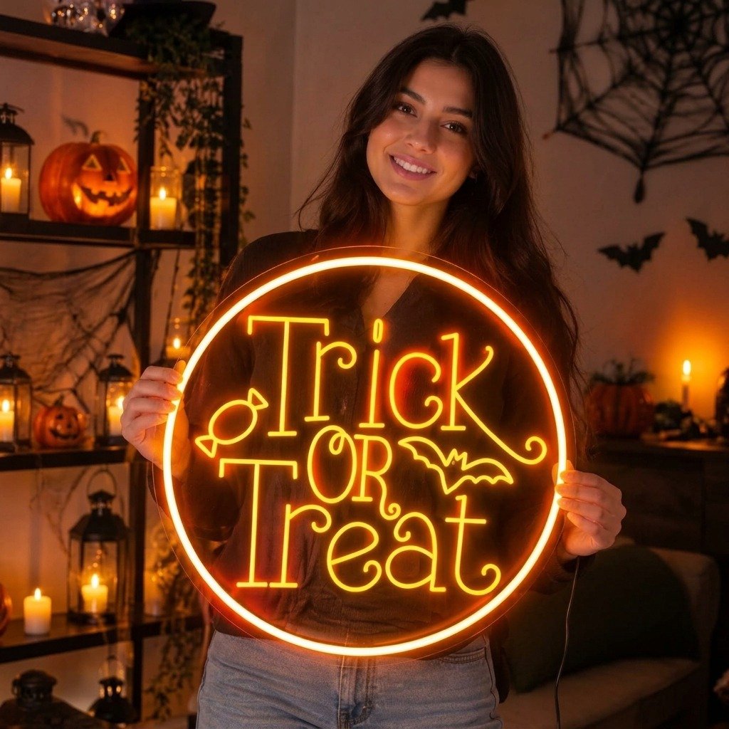 Custom illuminated business sign